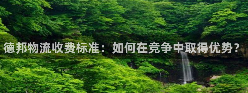 ,优游国际软件堵什么反什么：德邦物流