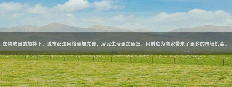 ,优游国际免费充钱:在物流园的加持下