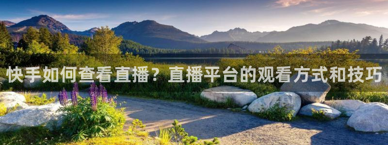 nba在线直播黑白体育：快手如何查看直播？直播平台的观看方式和技巧
